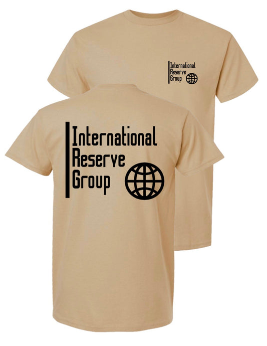 Tan corporate logo Tee